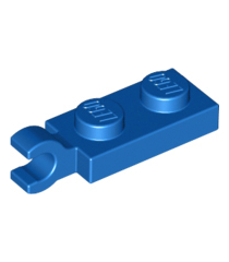 LEGO - Plaat, gemodificeerd 1 x 2 met clip aan uiteinde (horizontale greep) - Blue | N - Thumbnail