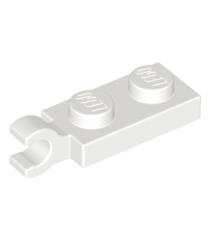 LEGO - Plaat, gemodificeerd 1 x 2 met clip aan uiteinde (horizontale greep) - White | N - Thumbnail