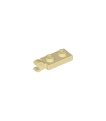 LEGO - Plaat, gemodificeerd 1 x 2 met clip aan uiteinde (horizontale greep) - Tan | N - Thumbnail