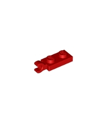 LEGO - Plaat, gemodificeerd 1 x 2 met clip aan uiteinde (horizontale greep) - Red | N - Thumbnail
