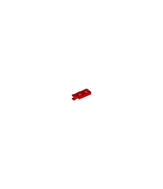 LEGO - Plaat, gemodificeerd 1 x 2 met clip aan uiteinde (horizontale greep) - Red | N