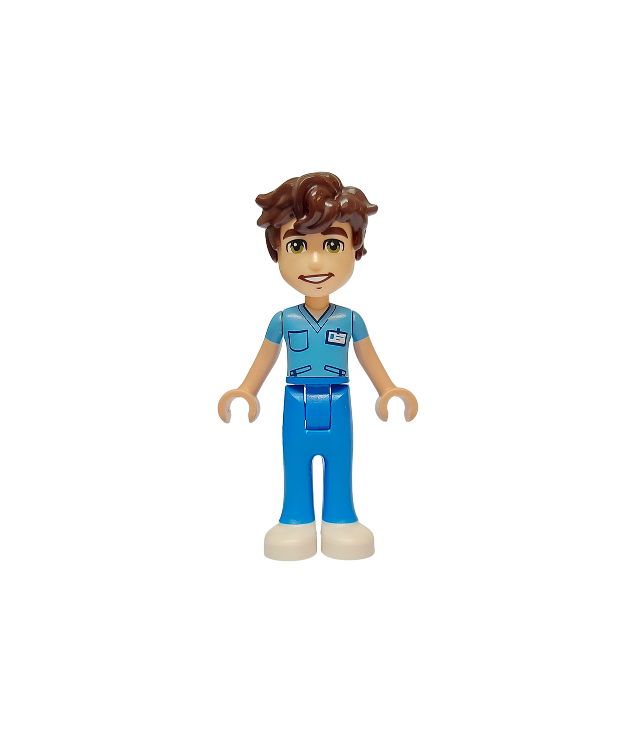 LEGO - Friends Brendan - middelblauwe top, blauwe broek, witte schoenen - | N