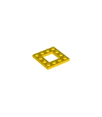 LEGO - Plaat, gemodificeerd 4 x 4 met open midden 2 x 2 - Yellow | N - Thumbnail