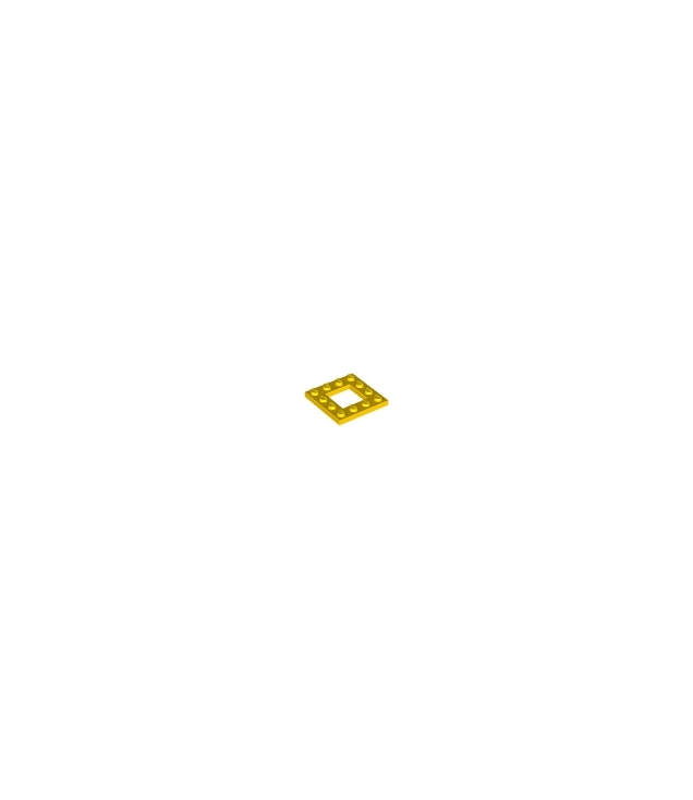 LEGO - Plaat, gemodificeerd 4 x 4 met open midden 2 x 2 - Yellow | N