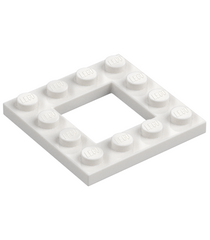 LEGO - Plaat, gemodificeerd 4 x 4 met open midden 2 x 2 - White | N - Thumbnail