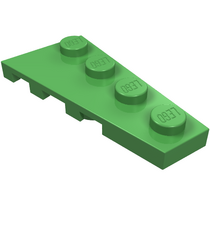 LEGO - Wig, plaat 4 x 2 rechts - Bright Green | N - Thumbnail