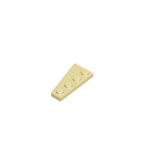 LEGO - Wig, plaat 4 x 2 rechts - Tan | N - Thumbnail