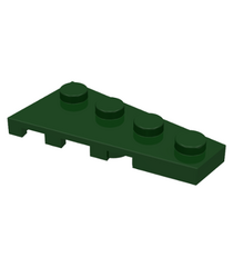 LEGO - Wig, plaat 4 x 2 rechts - Dark Green | N - Thumbnail
