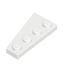 LEGO - Wig, plaat 4 x 2 rechts - White | N - Thumbnail