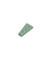 LEGO - Wig, plaat 4 x 2 rechts - Sand Green | N - Thumbnail