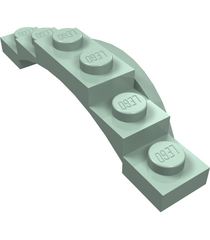 LEGO - Voertuig, spatbord 1 1/2 x 6 x 1 met boog - Sand Green | N - Thumbnail