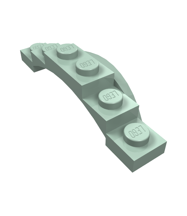 LEGO - Voertuig, spatbord 1 1/2 x 6 x 1 met boog - Sand Green | N
