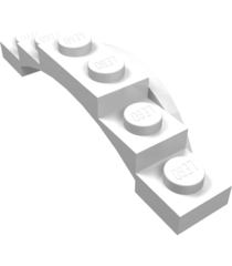 LEGO - Voertuig, spatbord 1 1/2 x 6 x 1 met boog - White | N - Thumbnail