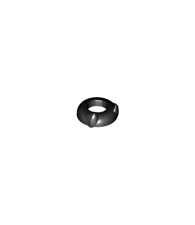 LEGO - Minifiguur-hoofdstuk met oren - Black | N
