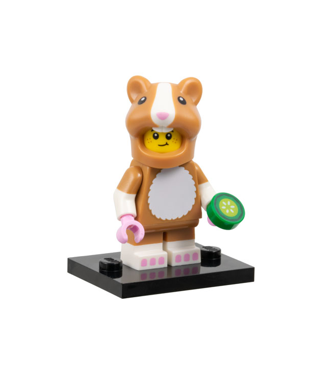LEGO - Hamsterkostuumfan, Serie 27 (complete set met standaard en accessoires) - | N