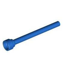 LEGO - Antenne 4H - vlakke top - Blue | N - Thumbnail