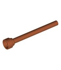LEGO - Antenne 4H - vlakke top - Dark Orange | N - Thumbnail