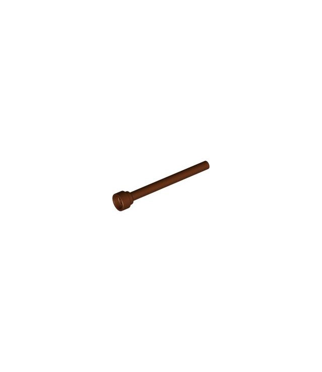 LEGO - Antenne 4H - vlakke top - Reddish Brown | N