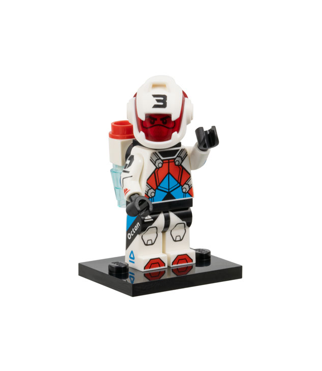 LEGO - Jetpack-racer, Serie 27 (complete set met standaard en accessoires) - | N