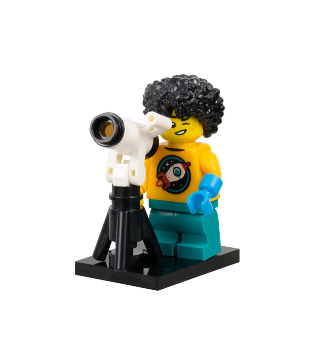 LEGO - Astronomenkind, Serie 27 (complete set met standaard en accessoires) - | N
