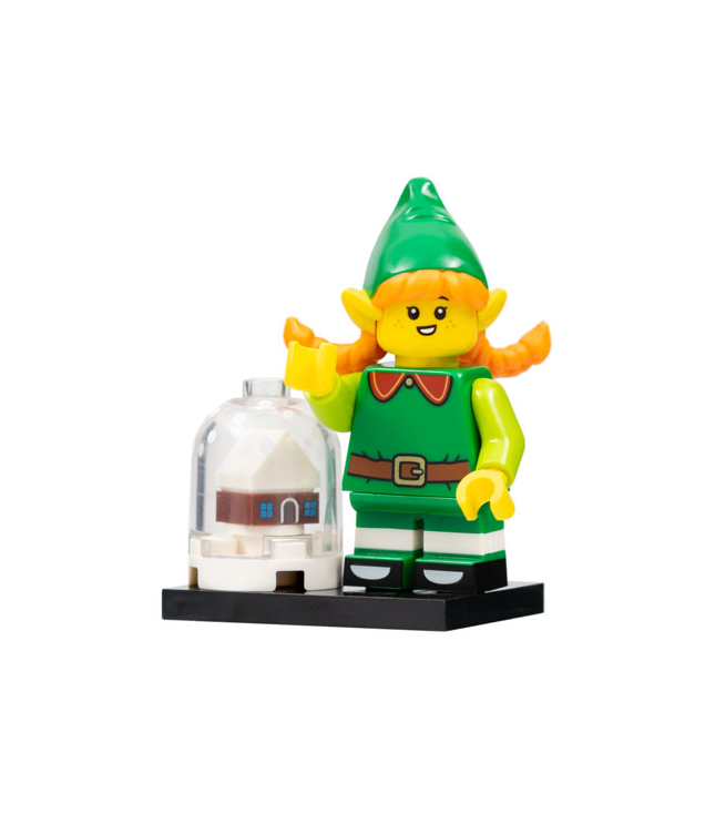 LEGO - Feestdagen-elf, Serie 23 (complete set met standaard en accessoires) - | N