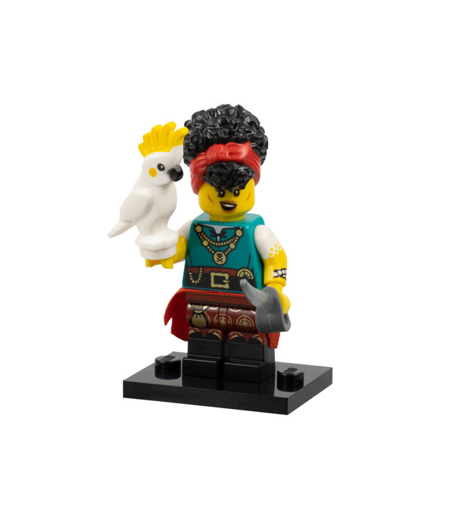 LEGO - Piratenkwartiermeester, Serie 27 (complete set met standaard en accessoires) - | N