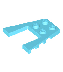 LEGO - Wig, plaat 4 x 4 - Medium Azure | N - Thumbnail