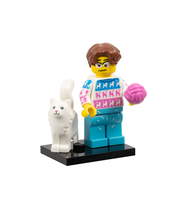 LEGO - Kattenliefhebber, Serie 27 (complete set met standaard en accessoires) - | N