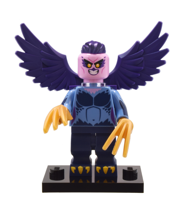 LEGO - Harpie, Serie 25 (complete set met standaard en accessoires) - | N