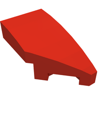 LEGO - Wig 2 x 1 x 2/3 rechts - Red | N - Thumbnail
