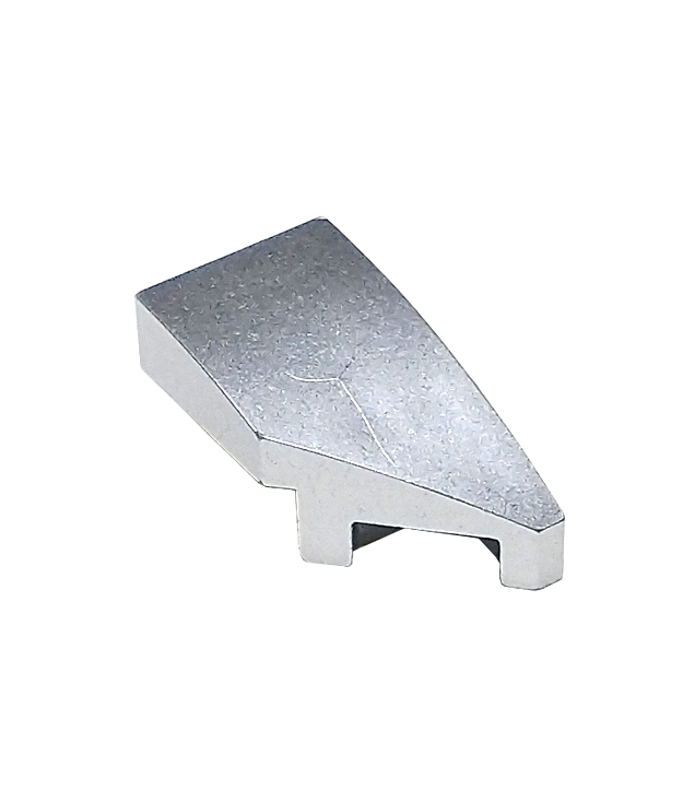 LEGO - Wig 2 x 1 x 2/3 rechts - Metallic Silver | N