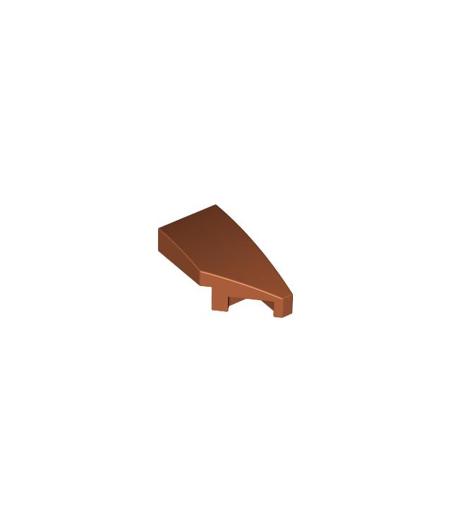 LEGO - Wig 2 x 1 x 2/3 rechts - Dark Orange | N