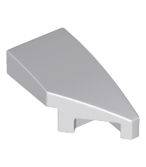 LEGO - Wig 2 x 1 x 2/3 rechts - Light Bluish Gray | N - Thumbnail