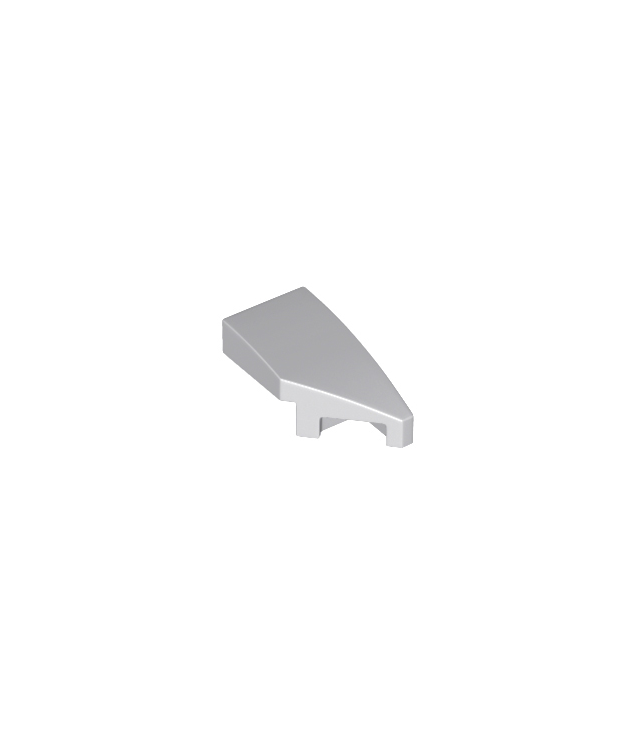 LEGO - Wig 2 x 1 x 2/3 rechts - Light Bluish Gray | N