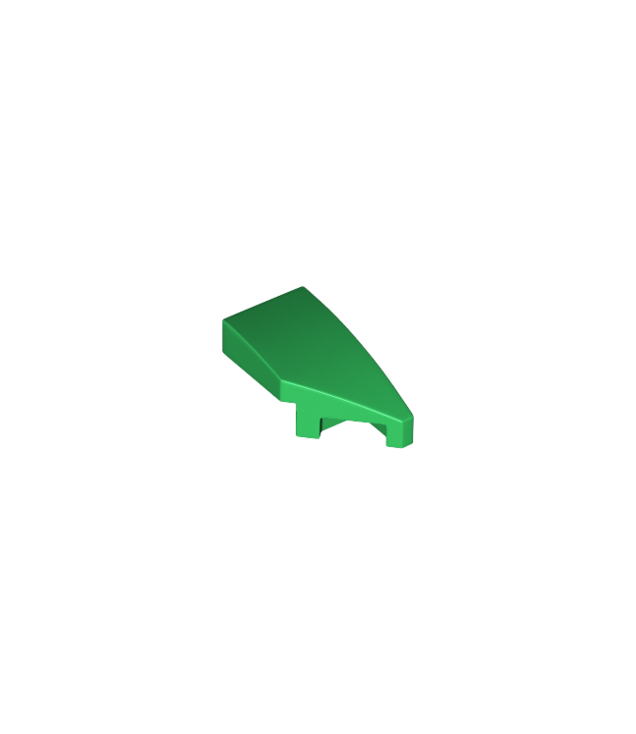 LEGO - Wig 2 x 1 x 2/3 rechts - Green | N