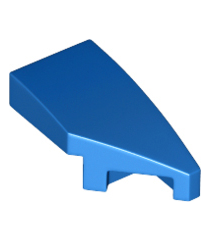 LEGO - Wig 2 x 1 x 2/3 rechts - Blue | N - Thumbnail