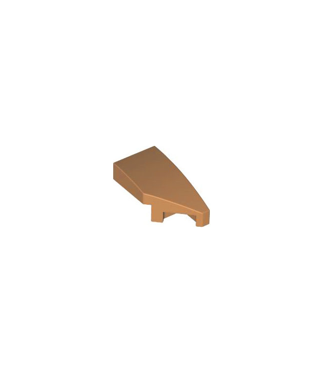 LEGO - Wig 2 x 1 x 2/3 rechts - Medium Nougat | N
