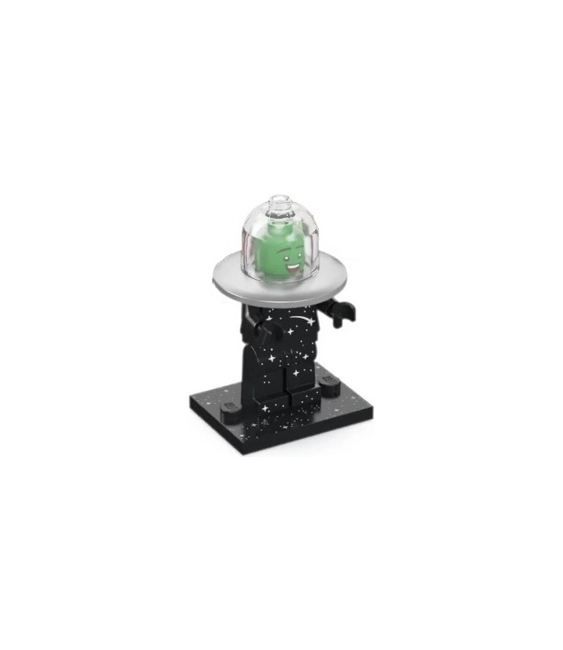 LEGO - Vliegende-schotelkostuumfan, Serie 26 (complete set met standaard en accessoires) (doos aan één zijde voorzichtig geopend voor identificatie, originele verpakking) - | N
