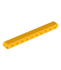 LEGO - Technic, dikke liftarm 1 x 11 - Bright Light Orange | N - Thumbnail
