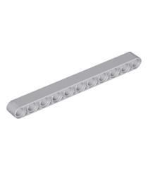 LEGO - Technic, dikke liftarm 1 x 11 - Light Bluish Gray | N - Thumbnail