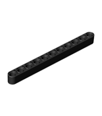 LEGO - Technic, dikke liftarm 1 x 11 - Black | N - Thumbnail
