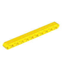 LEGO - Technic, dikke liftarm 1 x 11 - Yellow | N - Thumbnail