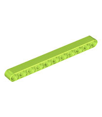 LEGO - Technic, dikke liftarm 1 x 11 - Lime | N - Thumbnail