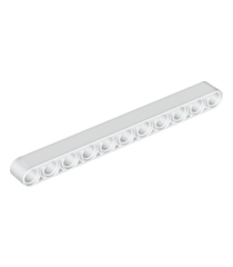 LEGO - Technic, dikke liftarm 1 x 11 - White | N - Thumbnail
