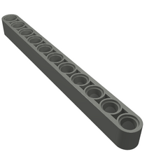 LEGO - Technic, dikke liftarm 1 x 11 - Dark Bluish Gray | N - Thumbnail