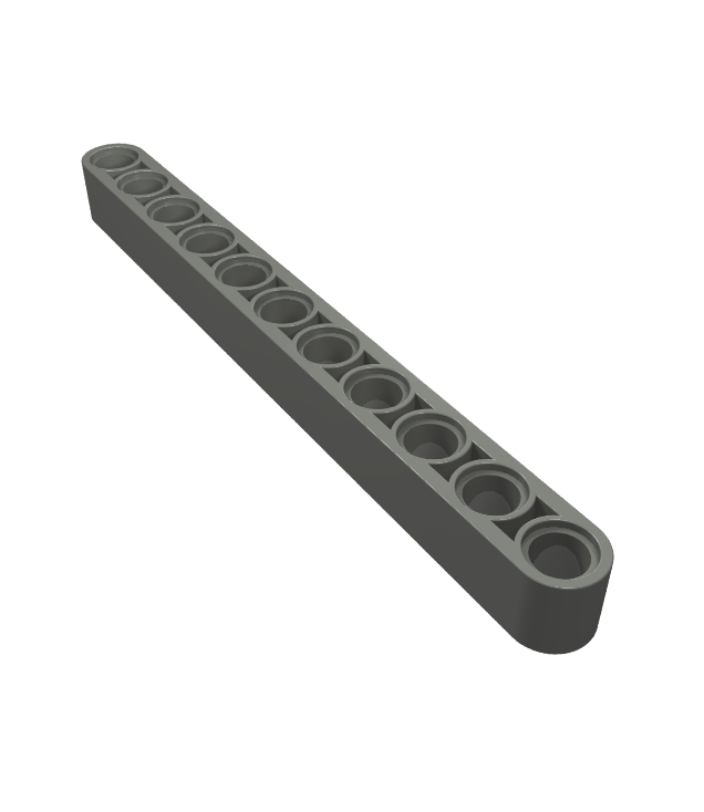 LEGO - Technic, dikke liftarm 1 x 11 - Dark Bluish Gray | N