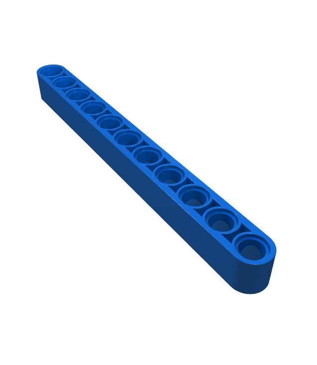 LEGO - Technic, dikke liftarm 1 x 11 - Blue | N