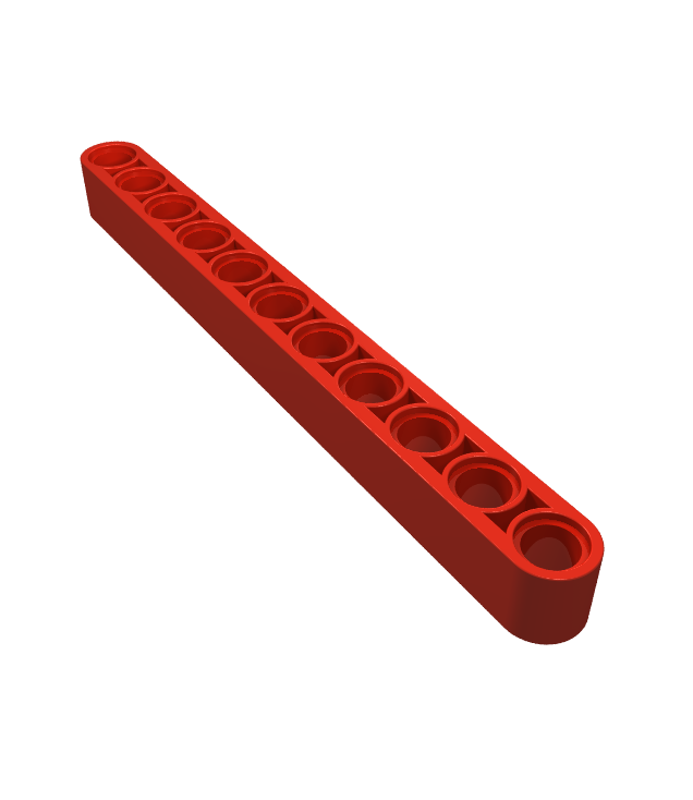 LEGO - Technic, dikke liftarm 1 x 11 - Red | N