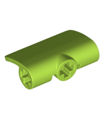 LEGO - Technic, paneel gebogen 2 x 3 x 1 - Lime | N - Thumbnail