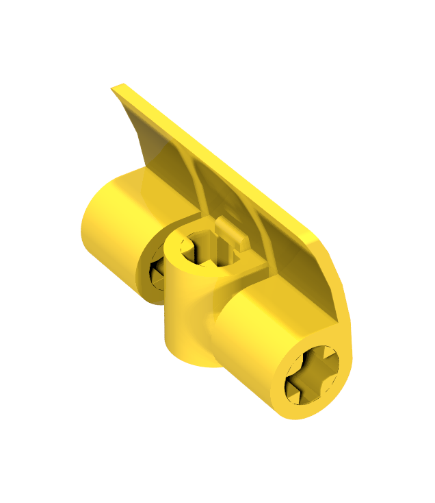 LEGO - Technic, paneel gebogen 2 x 3 x 1 - Yellow | N